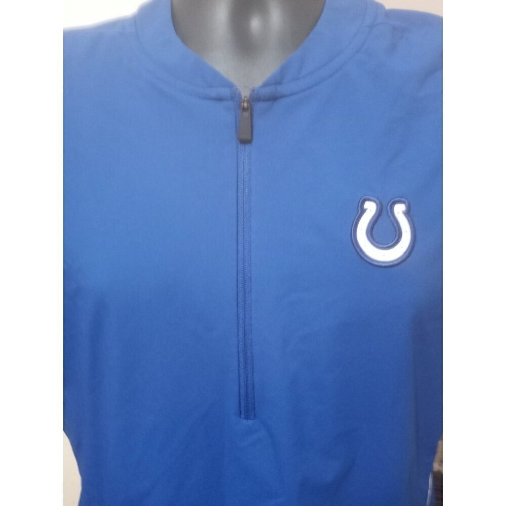 Nike NFL On Field Apparel Men's 1/4 Zip Indianapolis Colts Blue Shirt Small S - Picture 3 of 15